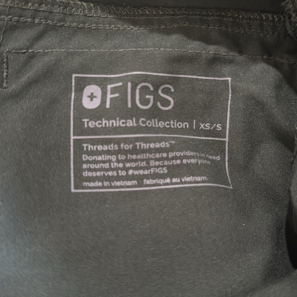 Men’s Moss Green Figs scrub Pants - Picture 5 of 6